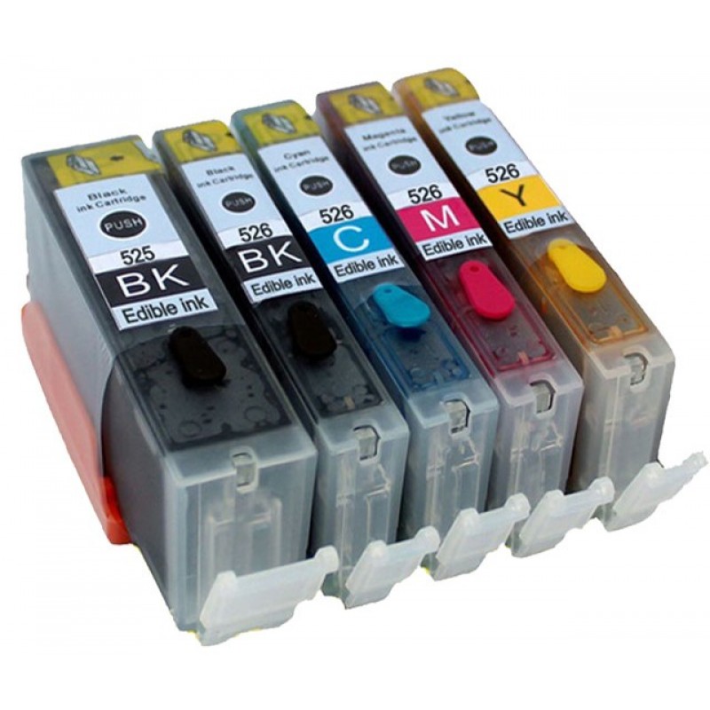 Eetbare Inkt Canon Pgi 525 Cli 526 Multi 5 Pack Cartridges 525526eet 3300